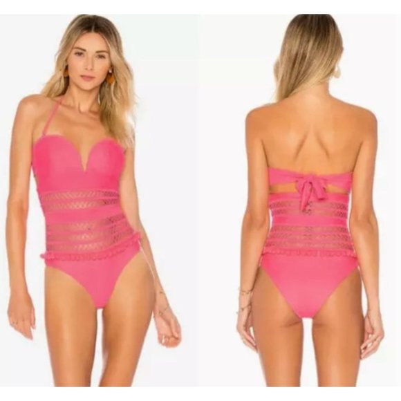 Tularosa Swim Tularosa Nina One Piece Swimsuit In Paprika Size S